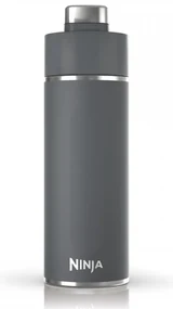 Termos Ninja DW2401EUUKGY, 700 ml, Potrivit pentru bauturi carbogazoase, Izolare tripla, Fara BPA, Mentinere cald pana la 8h, Mentinere rece pana la 24h, Gri