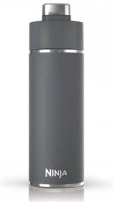 Termos Ninja DW2401EUUKGY, 700 ml, Potrivit pentru bauturi carbogazoase, Izolare tripla, Fara BPA, Mentinere cald pana la 8h, Mentinere rece pana la 24h, Gri
