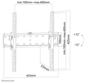 NM Screen TV Wall Mount Tilt 32"-55"