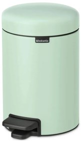 Cos de gunoi cu pedala Brabantia NewIcon 1008835, 3 L, Inchidere lina, Baza antiderapanta, Verde deschis