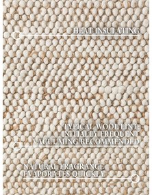 Covor bej țesut manual din amestesc de lână 120x180 cm Peas – Villeroy&amp;Boch