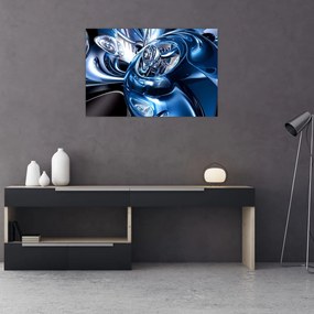 Tablou cu abstracție - cercuri (90x60 cm)