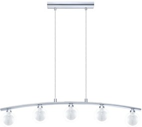 Eglo 31424 - Candelabru suspendat pe cablu ROSARNO 5xG9/33W/230V