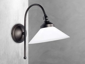 Aplica de perete din alama si sticla design vintage Sofia