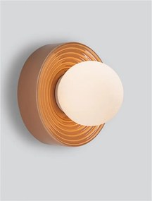 Aplica baie protectie IP44, Portelan, Caramel, ORBIQUE 16cm