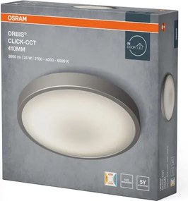 Osram - Plafonieră LED ORBIS, 24W/230V, 2700/4000/6500K, Ø 41 cm, crom