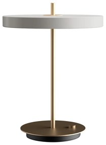 Veioză gri deschis LED cu intensitate reglabilă cu abajur din metal (înălțime 41,5 cm) Asteria Table – UMAGE