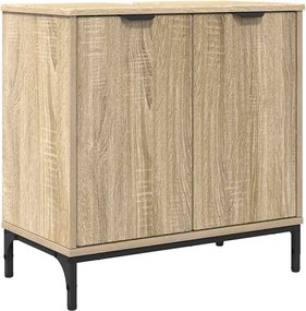 vidaXL Dulap pentru Chiuveta de Baie Stejar Sonoma 60,5 x 33,5 x 61 cm
