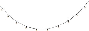 Ghirlandă luminoasă neagră conectabilă cu priză, 6m, 10 lumini E27, IP64 - Lubber