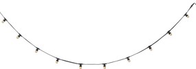 Ghirlandă luminoasă neagră conectabilă cu ștecher 6m Incl. E27 10 lumini IP44 - Lubber