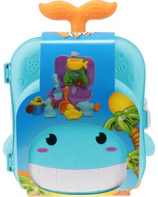 Set de jucării de nisip în cutie, 7 buc, albastru