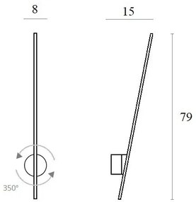 Aplică LED de exterior MAXLIGHT W0267 SPIDER LED/8,4W/230V IP44 negru