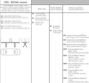 Masa extensibila eleganta design LUX Still 215-295x100cm