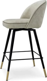 Set de 2 scaune bar design LUX Cliff, Mayer silver