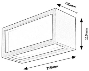 Aplica de perete exterior IP54 LED Lublin
