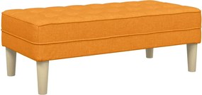 vidaXL bancă cu pernă Galben Întunecat 113 x 57 x 39 cm țesătură