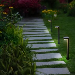 Lampă LED solară Zuma Line PT33813 GRID LED/4,5W/2000 mAh IP44 negru