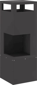 vidaXL Cuptor de foc Negru 35 x 35 x 100 cm Oțel
