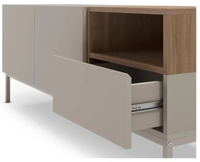 Comodă TV crem 140x55 cm Cailin – Marckeric