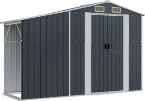 vidaXL Șopron de grădină, antracit, 277x93x179 cm, oțel galvanizat