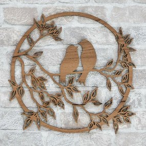DUBLEZ | Decorațiune din lemn pentru cameră - Porumbei