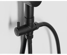 Set de duș Aqualine KERA negru mat