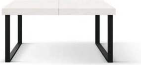 Masa Desire extensibila, picior metalic in U - ALB FRASIN - 160 CM / 90 CM / H 77