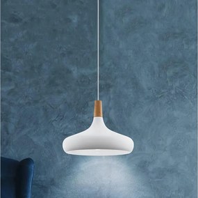 Eglo 96983 - Lustr SABINAR 1xE27/60W/230V, pr. 40 cm, alb