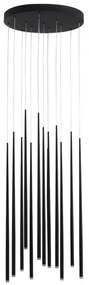 Lustra LED design modern minimalist 45cm Louise 12 black ZZ AZ3419