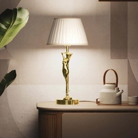 Lampa de masa figura feminina din alama Donne