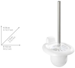 WENKO 17947100 - Perie WC PURE 15,5 x 36 cm, albă