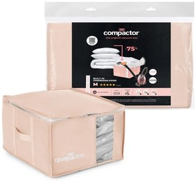 Cutie de depozitare pentru haine din plastic cu vacuum 42x40x25 cm Pink Edition – Compactor
