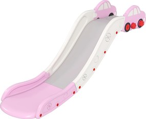 AIYAPLAY Tobogan pentru Copii din HDPE cu Zonă de Amortizare Integrată, pentru Canapele, Paturi, 18-48 luni, Roz | Aosom Romania
