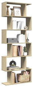 vidaXL Bibliotecă/separator 6 niveluri stejar sonoma 70x24x193 cm lemn