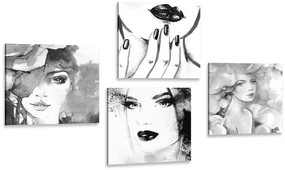 Set tablouri eleganța femeii