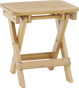 Scaun DENICE, stejar, bambus lacuit, 33x25x33 cm