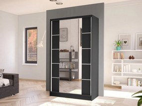 Dulap cu uși glisante V Master (negru). 1070499
