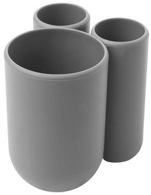 Suport pentru periuța de dinți gri din plastic Touch – Umbra