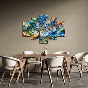 Tablou – Arbore energetic colorat (150x105 cm)