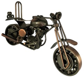 Motocicleta metal Coppery Panther miniatura 20x10cm
