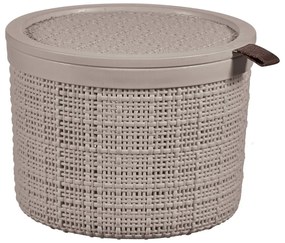Coș de depozitare din plastic ø 17x13 cm Jute – Curver