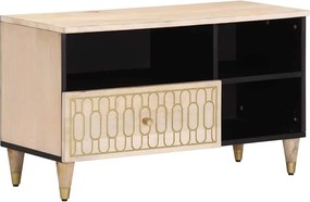 vidaXL Dulap TV, 80x33x46 cm, lemn masiv de mango