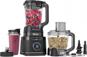 La mâna a doua: Blender 3in1 Ninja TB401EU, 1200W, 2.1 L, 10 viteze + moduri, Timer, LED, Tehnologie BlendSense, Fara BPA, Negru