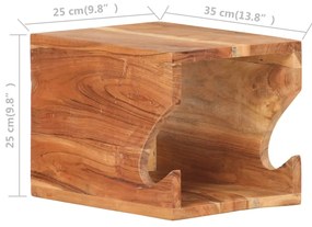 Suport bicicleta de perete, 35 x 25 x 25 cm, lemn masiv acacia 1, lemn masiv de acacia