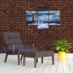 Tablou - Far pe stâncă (90x60 cm)