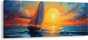 Tablou - Sailboats (120x50 cm)