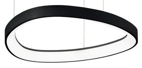 Lustra LED suspendata design circular GEMINI SP D042 NERO