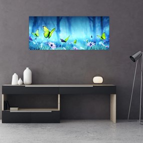 Tablou - Poiană mistică de pădure (120x50 cm)