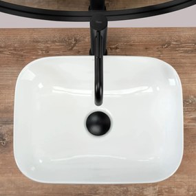 Rea Demi lavoar 40.5x31 cm dreptunghiular de blat alb REA-U5064