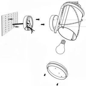 Eglo 94843 - Corp de iluminat exterior HILBURN 1xE27/60W/230V